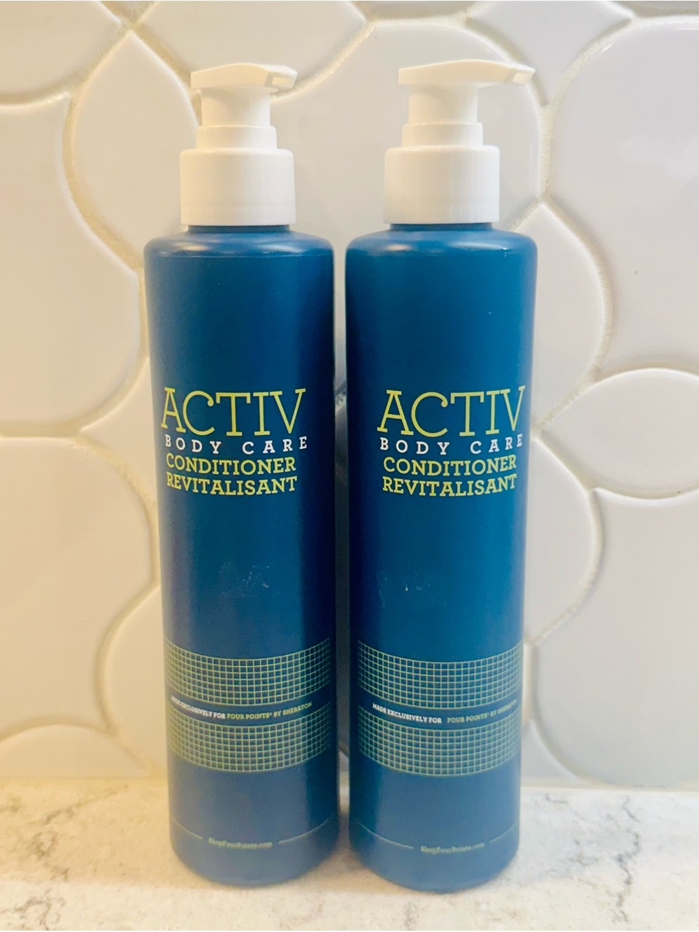(2) Bottles Activ Body Care Conditioner 12.17oz New Hotel Four Points Sheraton